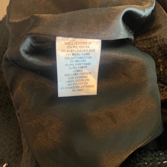 MILLY SET - Tweed Black Leather trim peplum top and skirt set - Picture 12 of 14